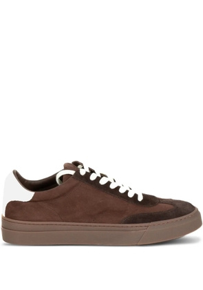 Stokton panelled suede sneakers - Brown
