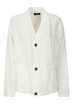 Cini linen jacket - White
