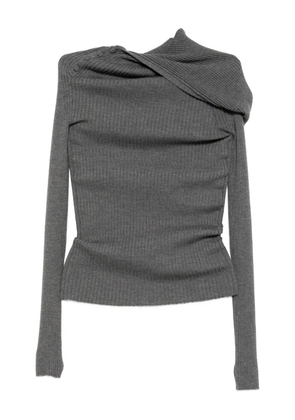 Jean Paul Gaultier halterneck knit top - Grey