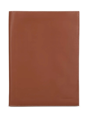 Longchamp leather notepad cover - Brown