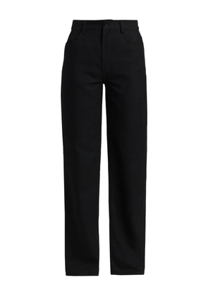 Loulou belt-loops pants - Black