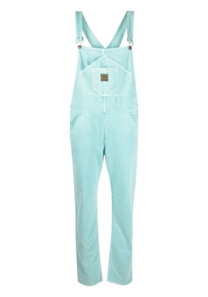 Washington Dee Cee logo patch organic cotton dungarees - Green