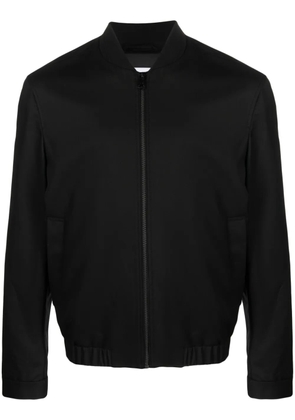 Calvin Klein band-collar zip-fastening bomber jacket - Black