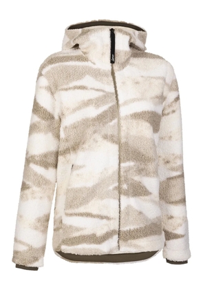 LAMUNT hooded zip-fastening jacket - Neutrals