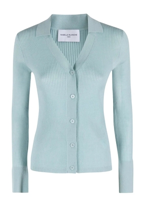 Isabelle Blanche button-fastening cardigan - Blue