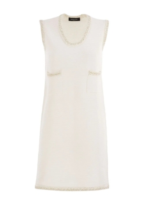 Fabiana Filippi sequin rush-stitch knit dress - Neutrals