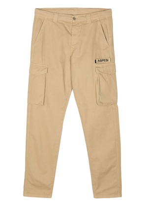 ASPESI tapered-leg cargo trousers - Neutrals