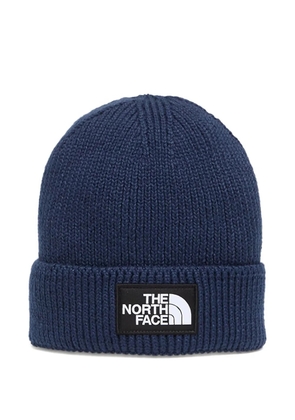 The North Face logo-patch cuffed beanie - Blue