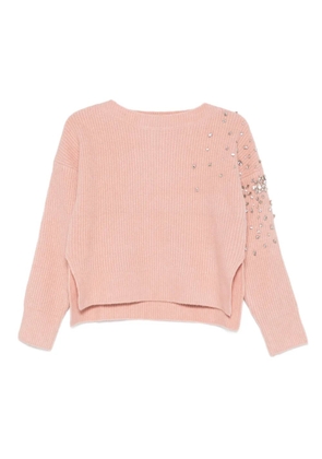 LIU JO embellished sweater - Pink