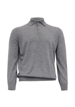 Brunello Cucinelli Vintage long-sleeve polo shirt - Grey