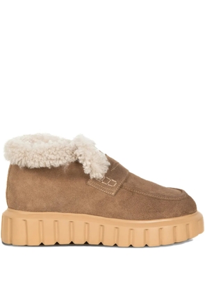 Voile Blanche 40mm fur trim boots - Brown