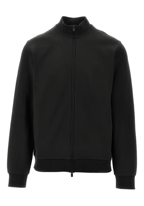 Ea7 Emporio Armani logo-trim sweatshirt - Black