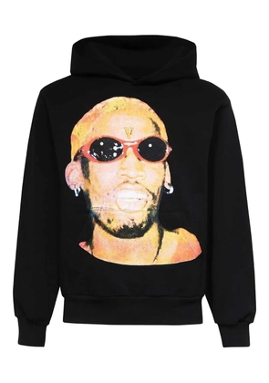 Vlone graphic-print hoodie - Black