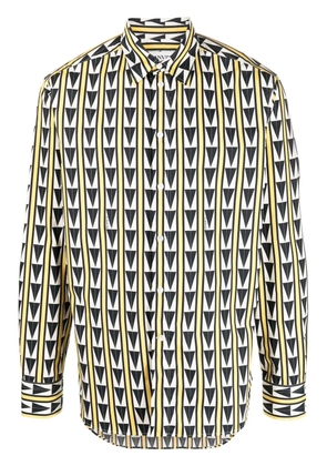 Lanvin pattered button-up shirt - Yellow