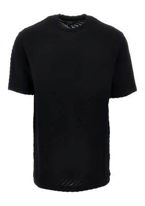 Emporio Armani textured T-shirt - Black