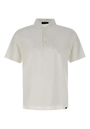 DIKTAT short-sleeve button polo shirt - White