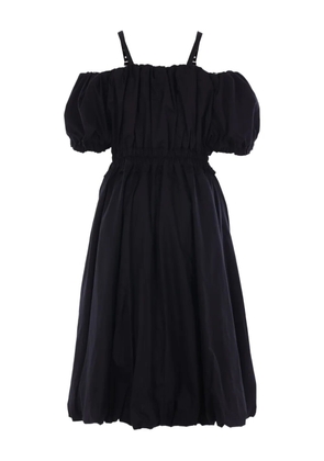 Noir Kei Ninomiya balloon puff-sleeve midi dress - Black