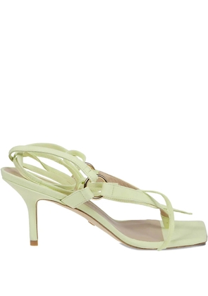 Stuart Weitzman 70mm Lalita lace-up square-toe sandals - Green