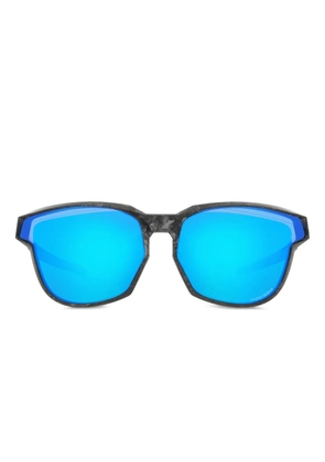 Oakley geometric-frame mirrored sunglasses - Black