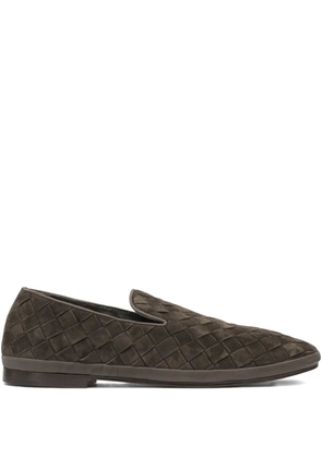 Henderson Baracco woven leather loafers - Brown