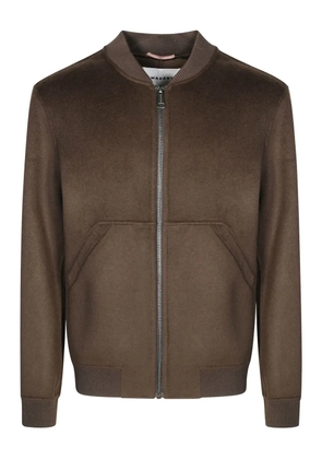 AMARÁNTO zipped bomber jacket - Brown
