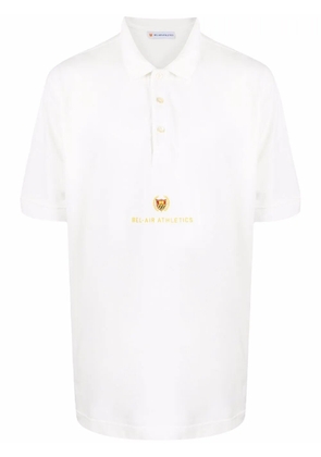 BEL-AIR ATHLETICS embroidered-logo cotton polo shirt - White
