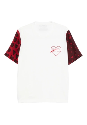 Lanvin heart-print T-shirt - White