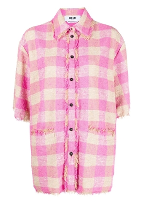 MSGM check-pattern shirt - Pink