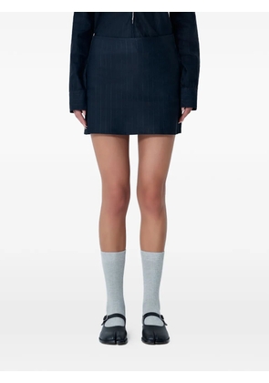 OUR LEGACY pinstripe mini skirt - Blue