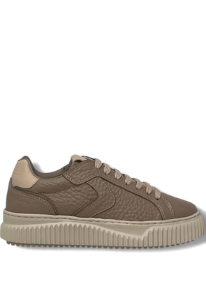Voile Blanche textured lipari trainers - Brown