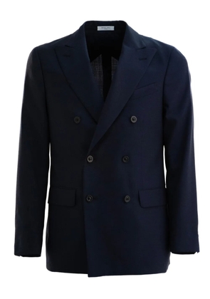 Boglioli double-breasted pocket-detail blazer - Blue