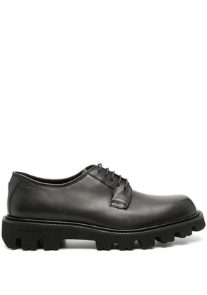 Fratelli Rossetti logo-plaque leather derby shoes - Black