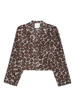 Nanushka animal-print shirt - Brown