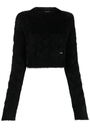 DSQUARED2 brushed mohair-blend jumper - Black