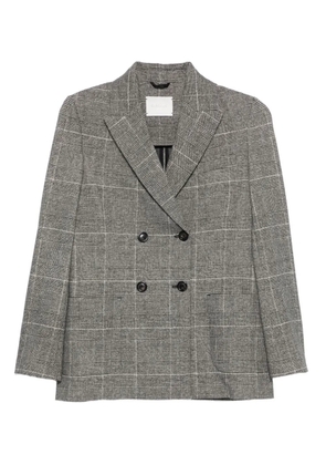 Circolo 1901 double-breasted checked blazer - Grey