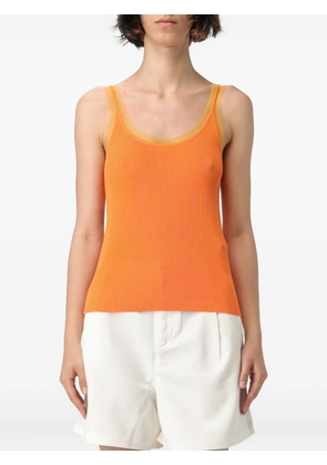 LIU JO ribbed tank top - Orange