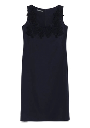 Alberta Ferretti corded-lace midi dress - Blue