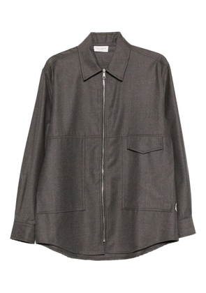 YES LONDON zip pocket shirt jacket - Brown