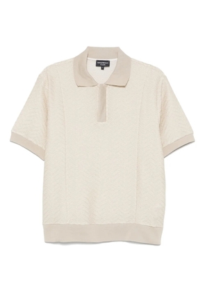 Emporio Armani knitted polo shirt - Neutrals