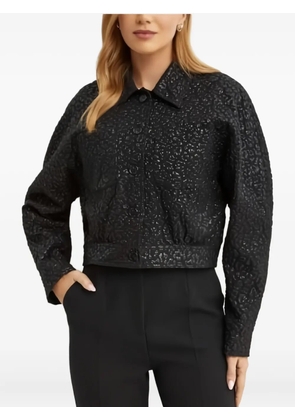 PINKO jacquard textured jacket - Black