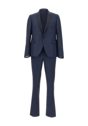 Carlo Pignatelli textured weave three-piece suit - Blue
