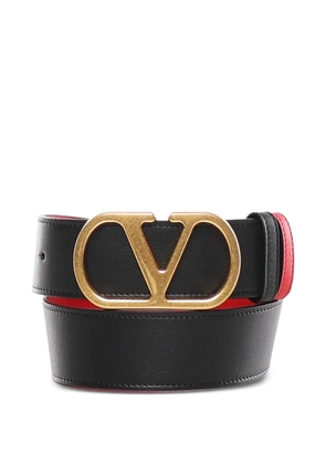 Valentino Garavani logo buckle belt - Black