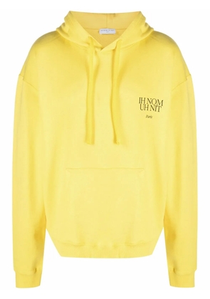 Ih Nom Uh Nit logo-print cotton hoodie - Yellow