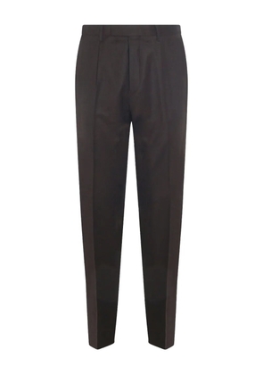 GTA Pantalone pleated welt-pocket trousers - Brown