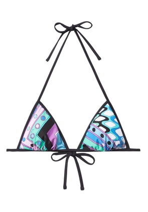 PUCCI Vivara-print bikini top - Blue