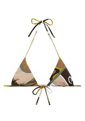 PUCCI Vivara-print bikini top - Neutrals