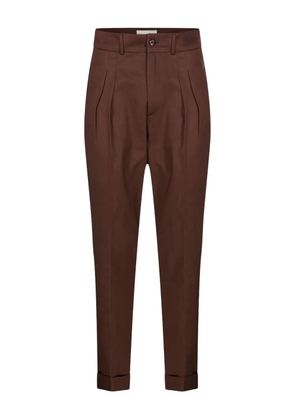 MARCO COPPOLA pleated trousers - Brown