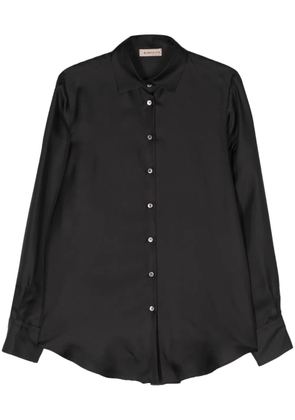 Blanca Vita silk satin shirt - Black