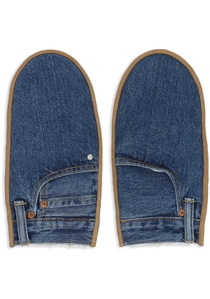 Bless panelled gloves - Blue