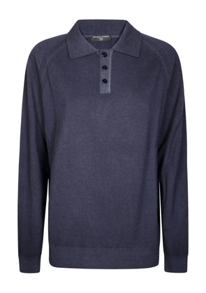 Daniele Fiesoli raglan-sleee polo shirt - Blue